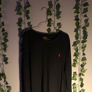 Black polo ralph lauren long sleeve tee
